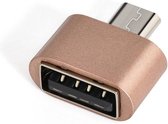 Micro USB 2.0 naar USB OTG Adapter - Roze