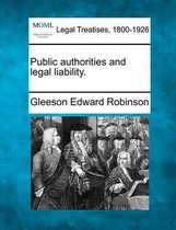 Public Authorities and Legal Liability.