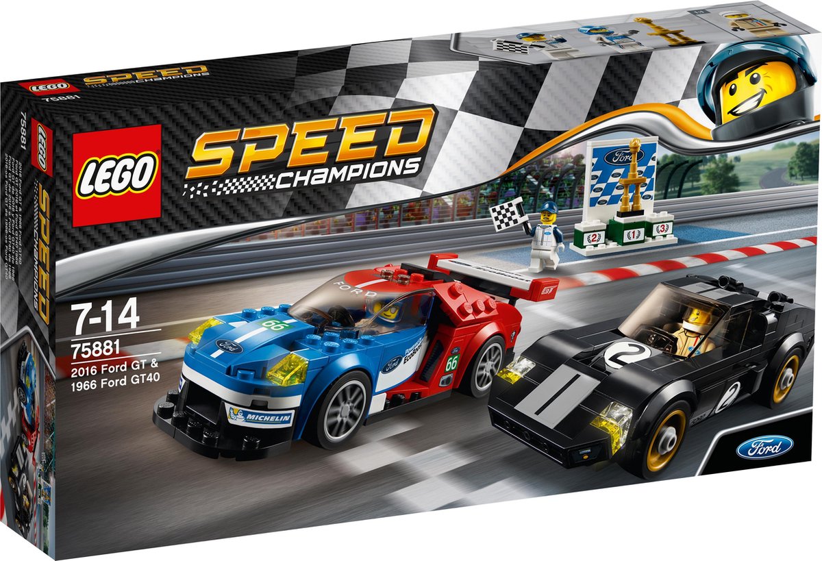 LEGO Speed Champions 2016 Ford GT & 1966 Ford GT40 - 75881 | bol.com