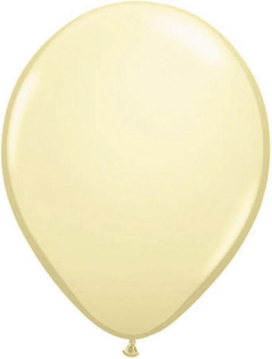 Ballonnen Metallic Ivoor 13cm | 20 stuks