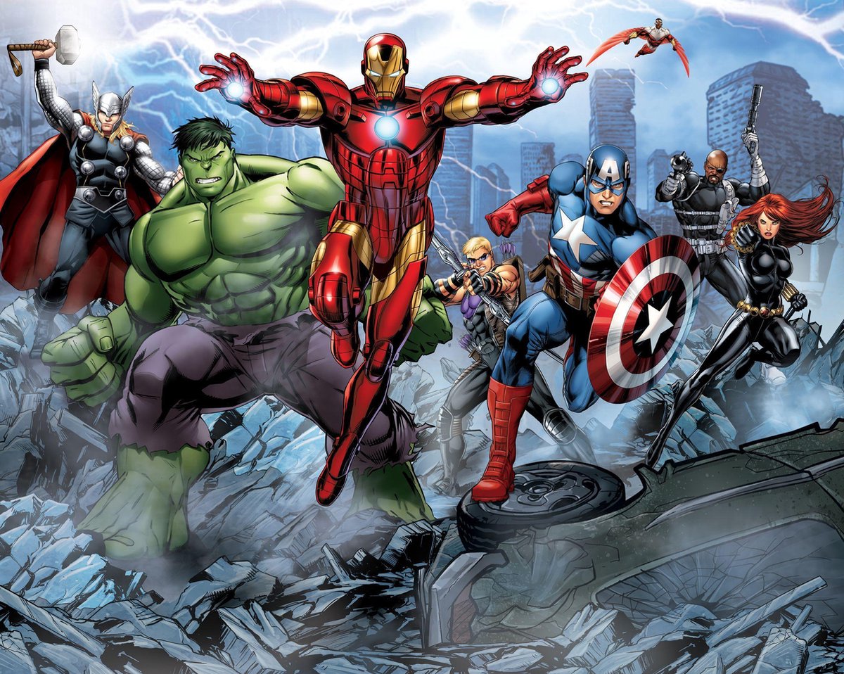 Vrijgekomen Geest Vooruitzien Walltastic Behang Walltastic Posterbehang The Avengers | bol.com