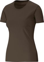 Jako - T-Shirt Classic Women - chocoladebruin - Maat 38