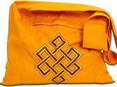 Lama tas oranje met oneindigheidsknoop - 40x36x86 - Katoen - Oranje - M