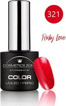 Cosmetics Zone UV/LED Hybrid Gel Nagellak 7ml. Ruby Love 321