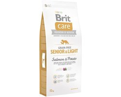 BRIT care hypo allergeen senior&light graanvrij 12 kg + 1 kg gratis