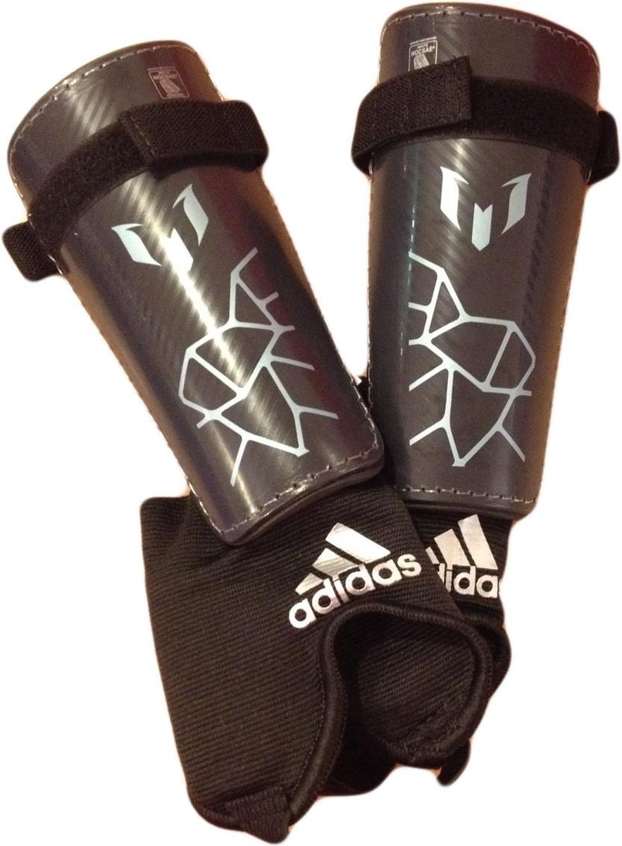 Adidas Messi Kinderscheenbeschermer - Maat M (120-140cm) - Zwart/Grijs |  bol.com