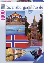 Ravensburger puzzel Trondheim Collage - legpuzzel - 1000 stukjes