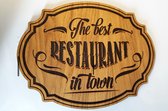 Bord: The best restaurant in town - mamma - pappa - mam - pap