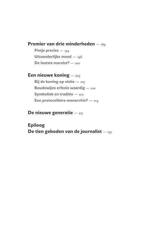 Albert II en zijn vijf premiers