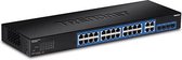 Trendnet TEG-284WS netwerk-switch Managed Gigabit Ethernet (10/100/1000) Zwart 1U