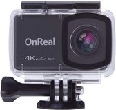 OnReal B1 action camera | 4K ULTRA HD | 24FPS | 12MP | 2,45" display| WiFi | Extra batterij | Afstandbediening | Sony | Zwart