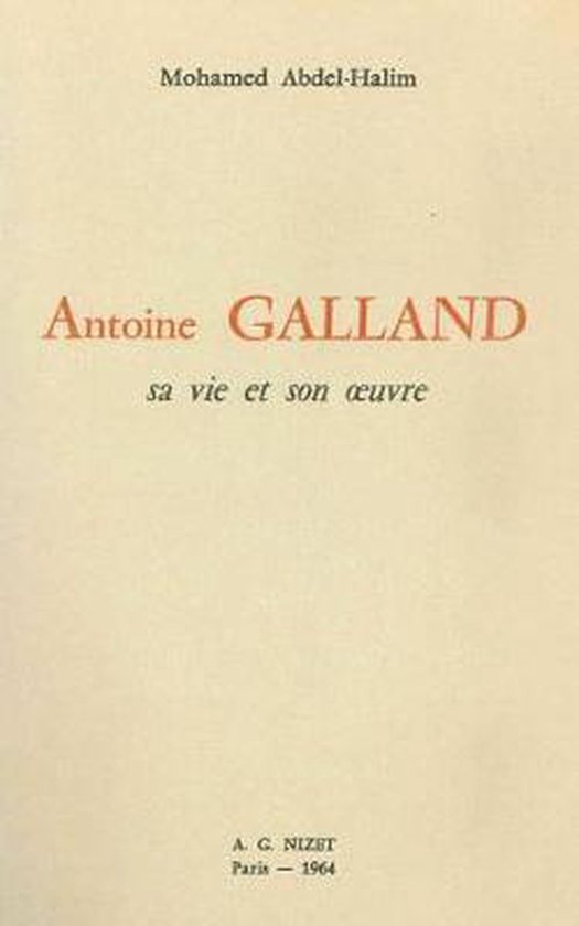 Antoine Galland 9782707800985 Mohamed AbdelHalim Boeken