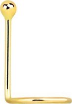 temperatuur Reageren kompas 14 Karaat Gouden Neuspiercing / Gouden Neus Stud | PiercingsWorks Amsterdam  | bol.com