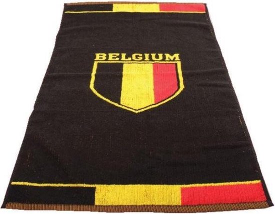 België Handdoek Belgium Football 100 X 50 Cm Zwart | bol.com