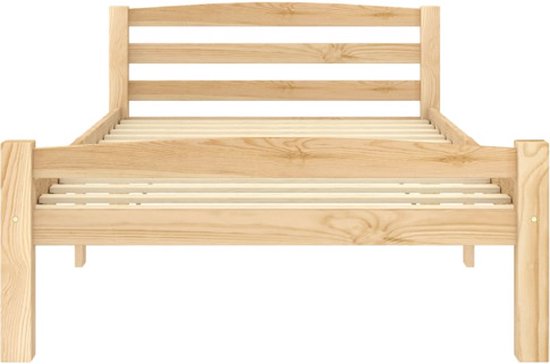 vidaXL Cadre de lit Bois de pin massif 90x200 cm - Cadre de lit - Cadre de lit - Cadre de lit - Cadres de lit