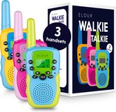 Eldur® Walkie Talkie Voor Kinderen - Set van 3 stuks - Neon