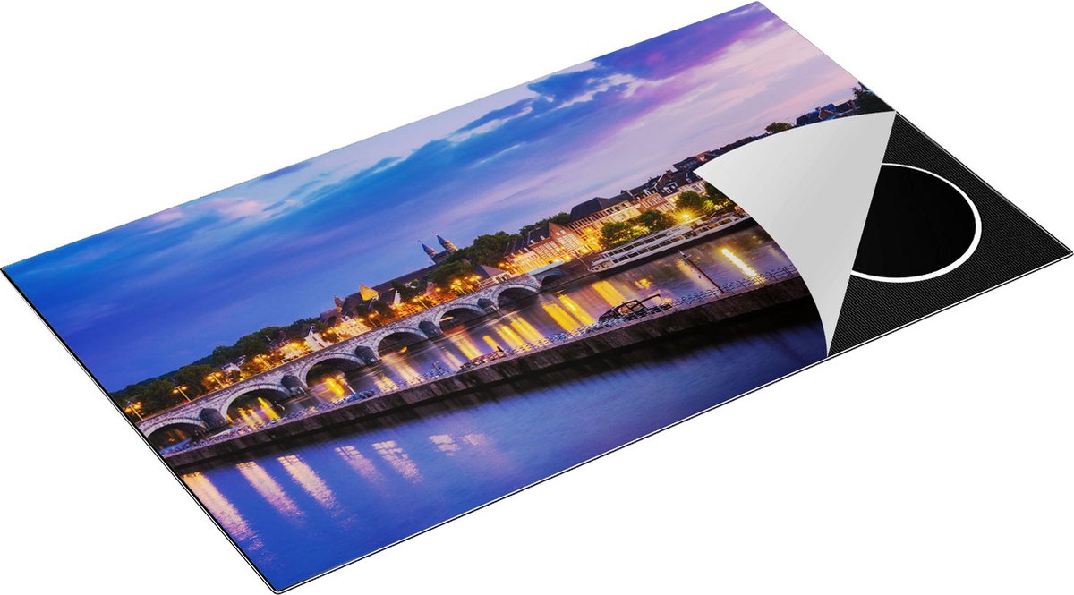 Chefcare Inductie Beschermer Maastricht Maas Rivier bij de Sint Servaasbrug - 91,6x52,7 cm - Afdekplaat Inductie - Kookplaat Beschermer - Inductie Mat