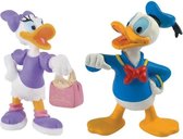 Donald en katrien - Speelfiguren - Disney - 2 stuks - 7 cm