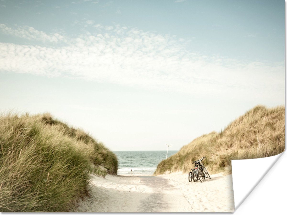 Poster Strand - Duin - Lucht - 120x90 cm