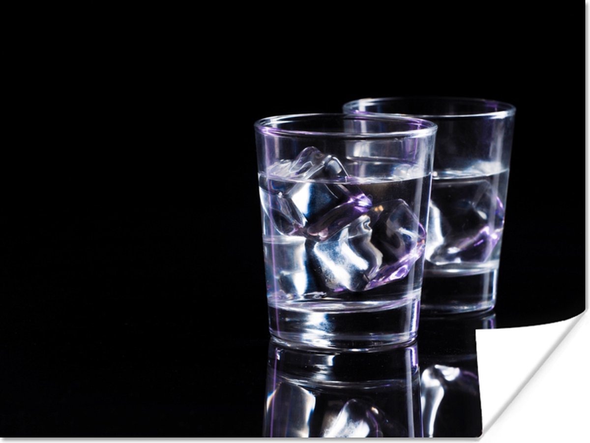 Poster Alcohol - Glazen - Drank - 40x30 cm