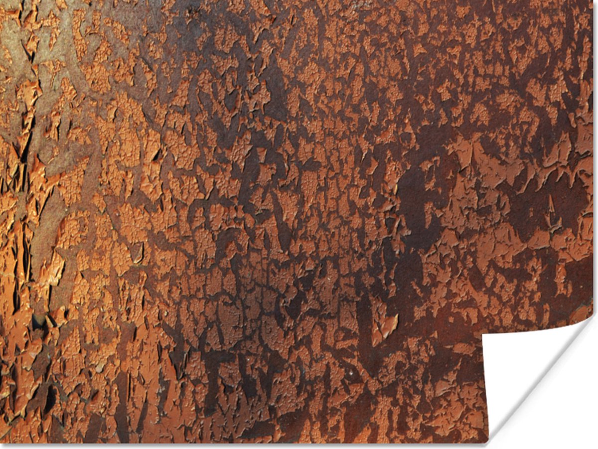 Poster Retro - Staal - Metalen - Roest - 80x60 cm