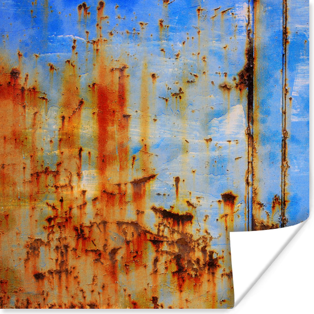 Poster Staal - Roest - Vintage - 50x50 cm