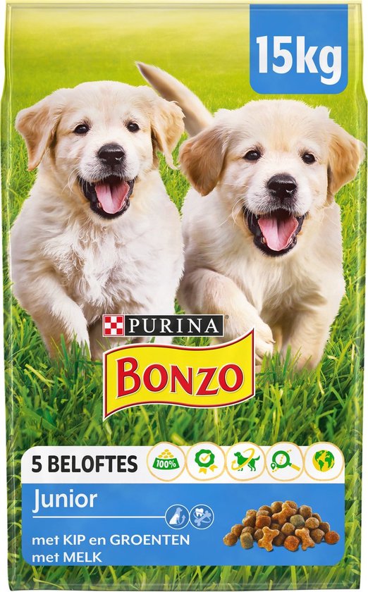 Bonzo (Friskies) Droog Junior Kip - Hondenvoer - 15kg