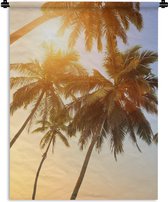 Tapisserie - Tapisserie - Palmier - Soleil - Été - Tropical - 90x120 cm - Tapisserie