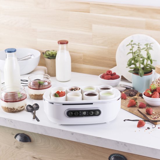 8 potten 20w yoghurtmaker - simeo - yva640 van Merkloos — afbeelding 3