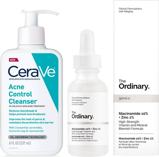 The Ordinary - Cerave meilleure combinaison pour l'acné - Nettoyant à  l'acide... | bol.com