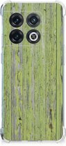 Telefoonhoesje met foto OnePlus 10 Pro GSM Hoesje met doorzichtige rand Green Wood