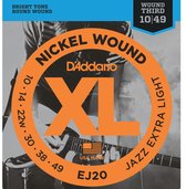 D'Addario EJ20 Nickel Wound Jazz Snaren voor Elektrische Gitaar (10-49)