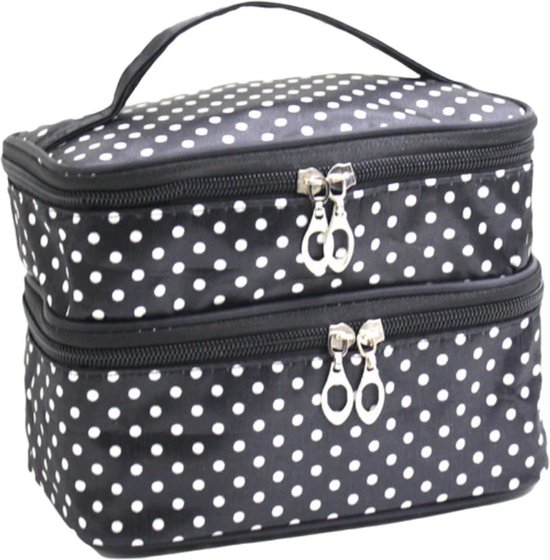 RV Products - Trousse de voyage pour cosmétiques - Trousse de maquillage avec miroir - Organisateur de maquillage - Zwart