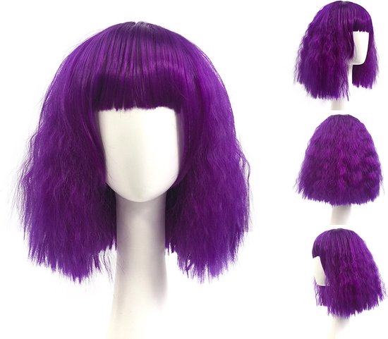 Paarse pruik showgirl | Perfect voor elke showgirl look