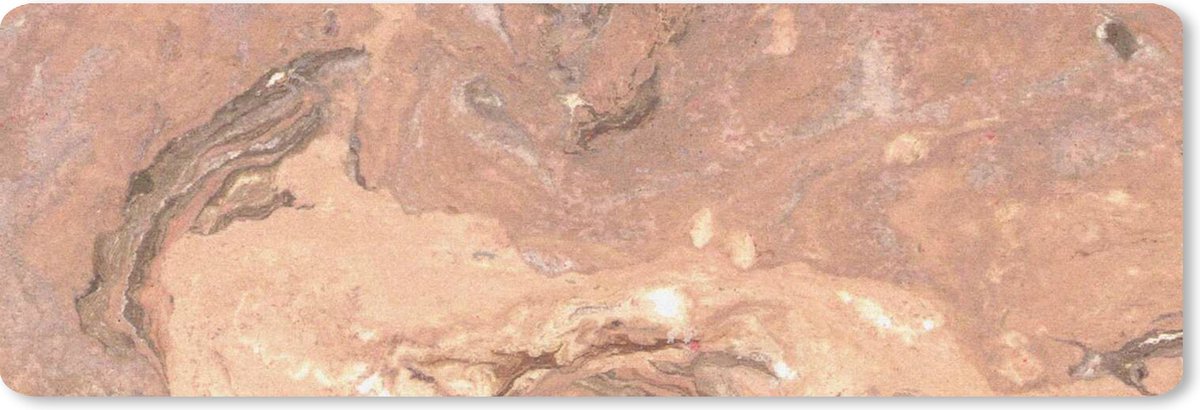Muismat XXL 90x30 cm - Bureau onderlegger - Bureau mat Graniet - Kristallen - Rood - Bureaumat - Gaming mousepad xl - Bureaulegger groot - Computer deskmat