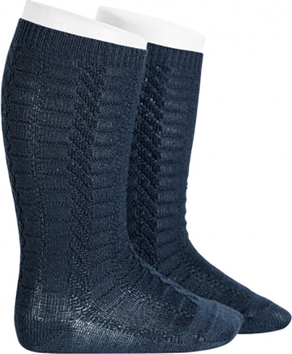 Cóndor Kniekous Braided Kabel Patroon | 2312/2 | Navy/Donkerblauw | 12-24 mnd | maat 2