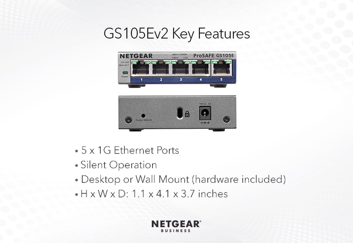 Netgear ProSAFE GS105E Netwerk Switch Smart managed 3Pack
