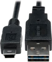 Tripp Lite UR030-001 USB-kabel 0,3 m USB 2.0 USB A Mini-USB B Zwart