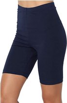 Comfortabele Dames Korte Broek / Short | legging / Cyclist Short | Sportbroekje | Blauw - M