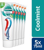 Aquafresh Cool Mint - Tandpasta - voordeelverpakking - 5x75ml