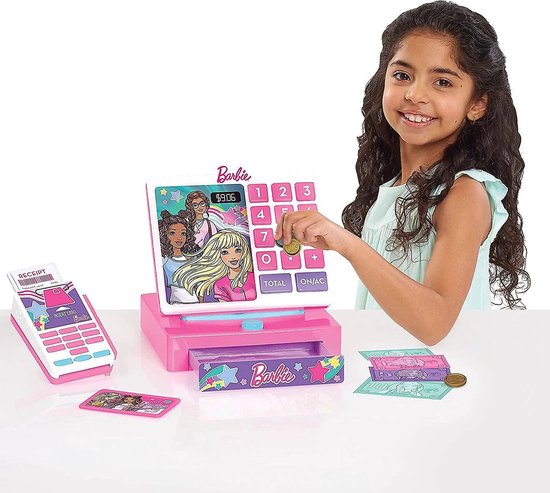 Barbie - Speelgoed Kassa - Met Bankkaart - Scanner - Kassa - Barbie  Speelgoed | bol.com