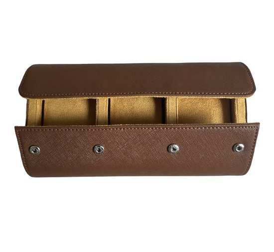 Watchhw - Watch roll - horlogedoos / horlogebox - Coffee