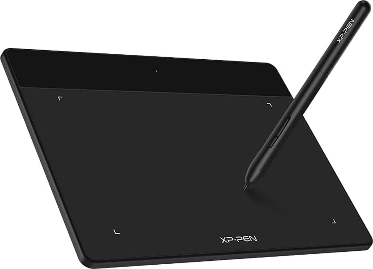 XPPen Deco Fun S 8192 niveaus passieve pen grafische tablet met 60° kanteling 6x4 inch tekentablet voor tekenen op afstand leren of gamen OSU -zwart