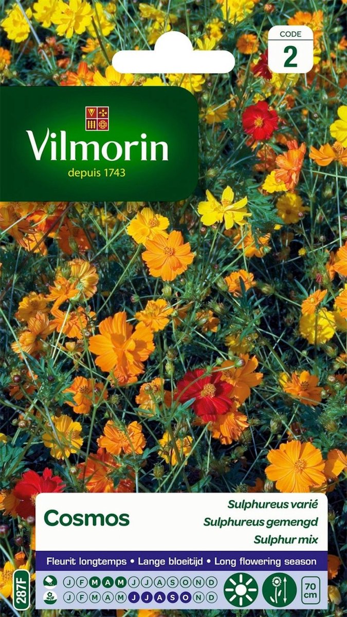 Vilmorin - Cosmos - Sulphureus gemengd - V287