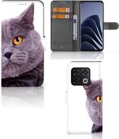 Coque de téléphone OnePlus 10 Pro Flip Cover Case Chat