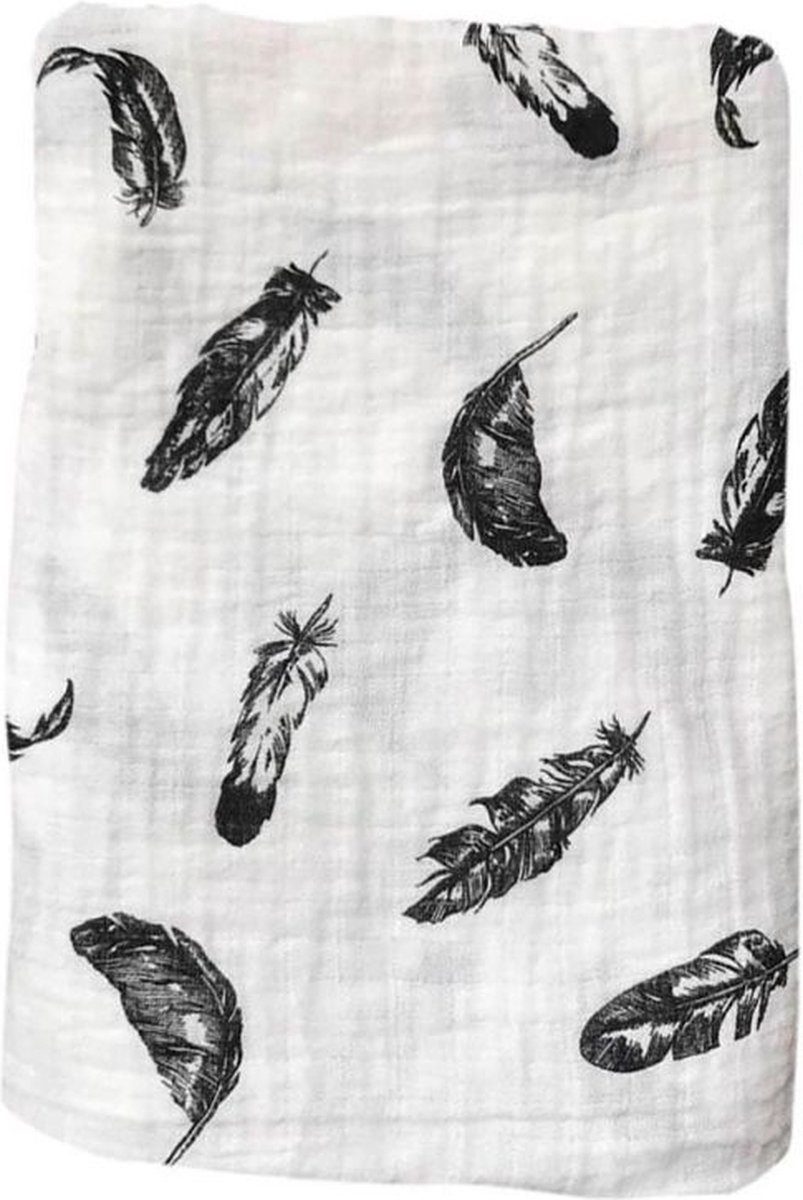 Goedkoopste Swaddle XL Hydrofiel doek omslagdoek 120x120 cm - katoen - Veren