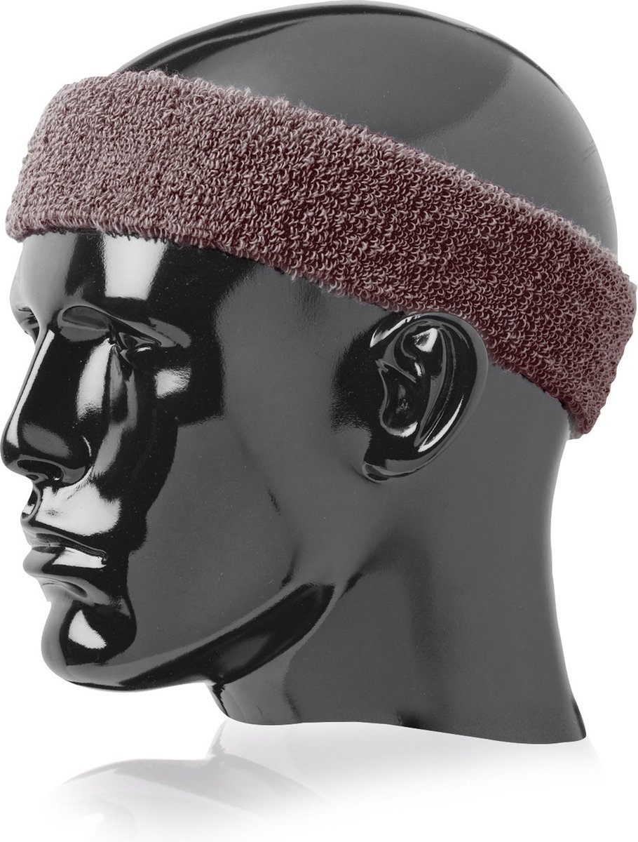 TCK - Sporthoofdband - Multisport - Pro - Sports Headband - Volwassenen - Bruin - One Size