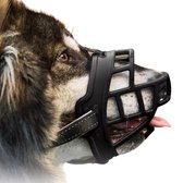 Sharon B Muilkorf hond - Zwart - XL - Comfortabel - Snuitomtrek 34 tot 37 cm - Voor grote honden