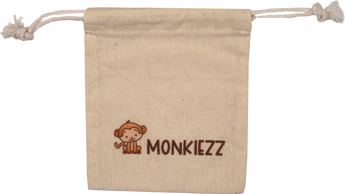 Goedkoopste Monkiezz speenzakje |Katoen|Opbergzakje voor speentjes| Fopspenen| Bibs| HEVEA| Frigg