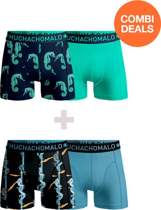 Muchachomalo Heren Boxershorts - 2 Pack - Maat XXXL - 95% Katoen - Mannen Onderbroeken
